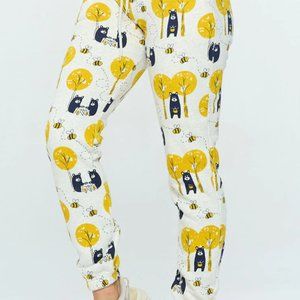 sm wardrobe Bear and Honey Bee Print Sweatpants